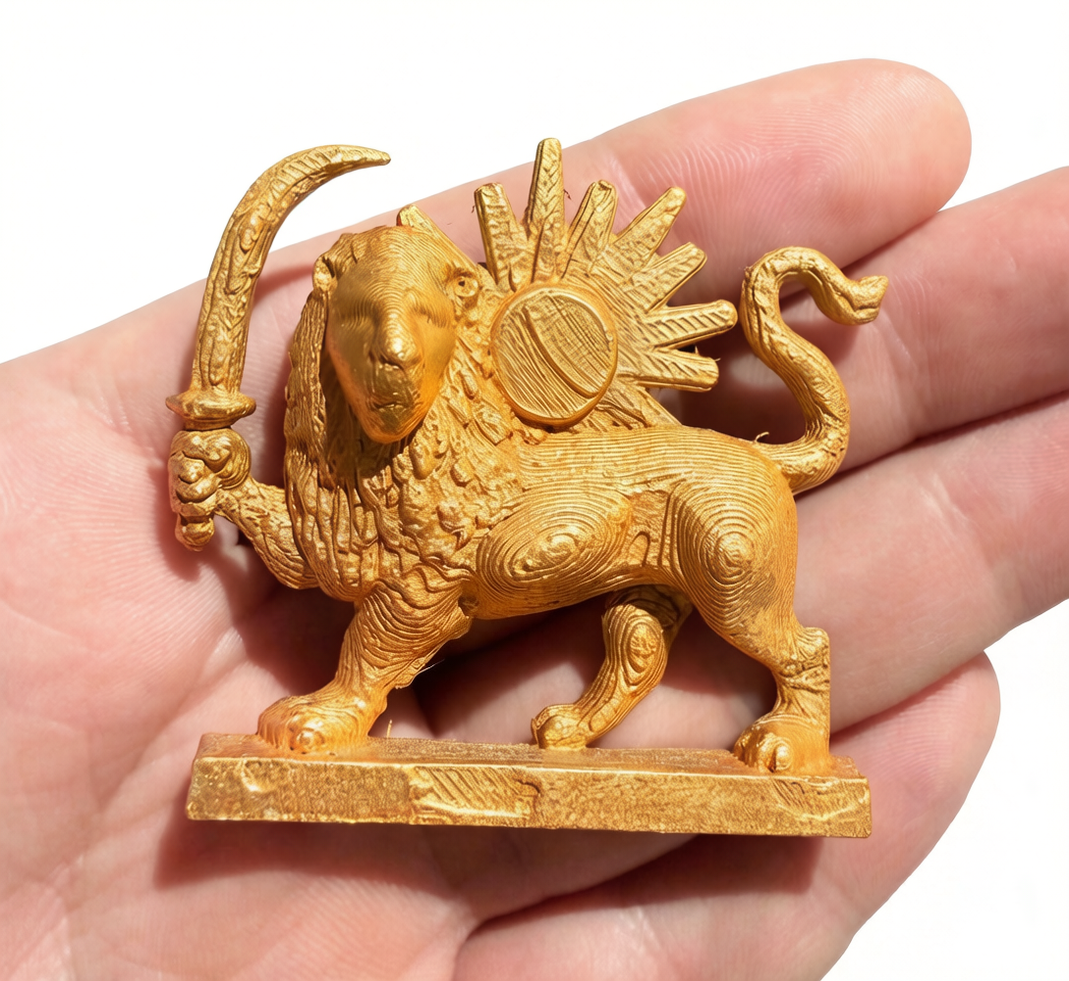 Brooch with Lion and Sun