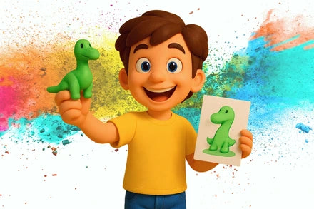 Ladda video: Mopoly.se offers unique custom 3D sculptures created from your children&#39;s and adults&#39; drawings or photos. Handcrafted with safe, eco-friendly materials, our personalized art pieces make perfect keepsakes and gifts. Transform creativity into lasting memories with Mopoly&#39;s expert craftsmanship.